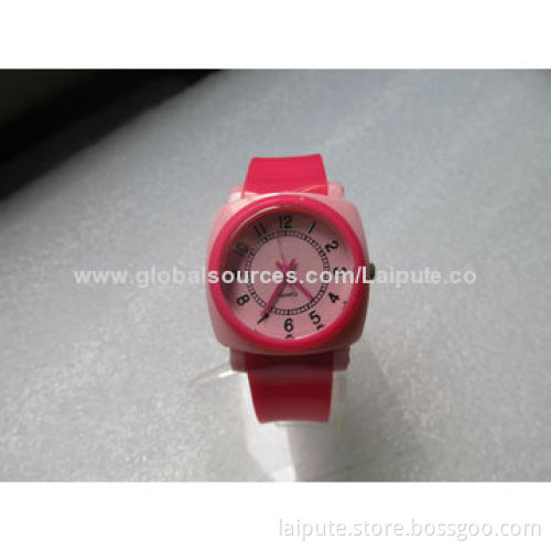 Plastic Wristwatch with Fashionable Design, OEM/ODM Orders Welcomed